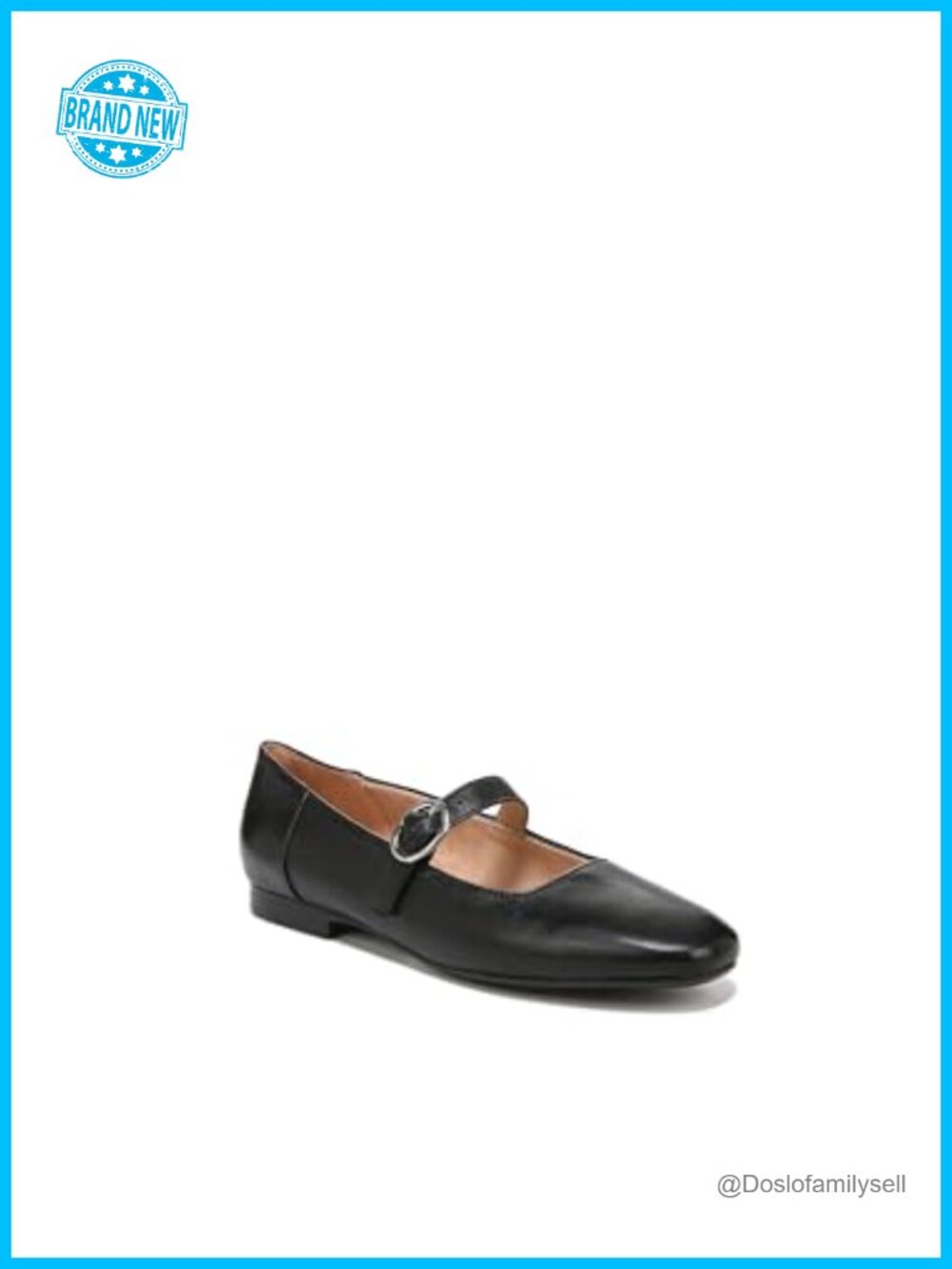 Naturalizer Kelly Mary Jane Ballet Flat Leather Round Toe Comfort